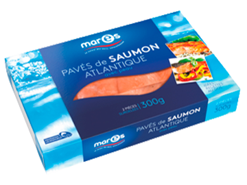 Pavés de saumon atlantique avec peau
