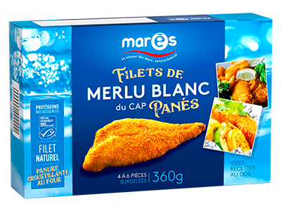 3760282770400 Filets de merlu blanc du Cap panés MSC 360g